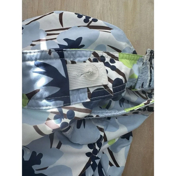 Athleta Women’s Pants Blue Floral Size Small Ankle Hiking, Casual Poly Hawaiian - Picture 4 of 6